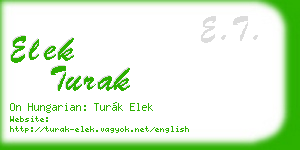 elek turak business card